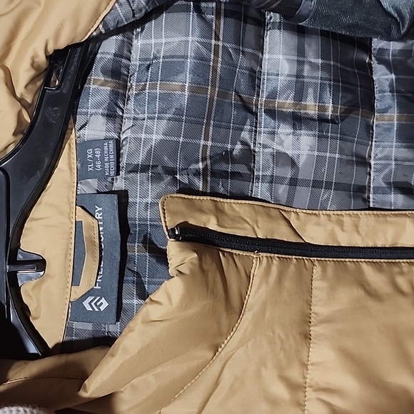 FREE COUNTRY PUFFER VEST XL Bronze Bark - Picture 4 of 6